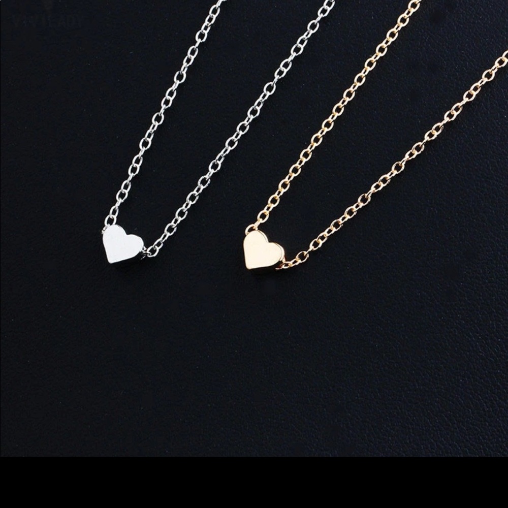 Tiny Heart chocker Necklace dainty necklace new - Picture 5 of 5